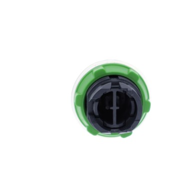 ZB5AP3 - Push button head, Harmony XB5, plastic, projecting, green, 22mm, spring return, booted, unmarked - Schneider Electric - Push button head, Harmony XB5, plastic, projecting, green, 22mm, spring return, booted, unmarked - Schneider Electric - 2