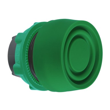 ZB5AP3S - Push button head, Harmony XB5, plastic, flush, green, 22mm, spring return, coloured boot, unmarked - Schneider Electric - Push button head, Harmony XB5, plastic, flush, green, 22mm, spring return, coloured boot, unmarked - Schneider Electric - 0