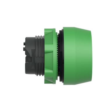 ZB5AP3S - Push button head, Harmony XB5, plastic, flush, green, 22mm, spring return, coloured boot, unmarked - Schneider Electric - Push button head, Harmony XB5, plastic, flush, green, 22mm, spring return, coloured boot, unmarked - Schneider Electric - 1