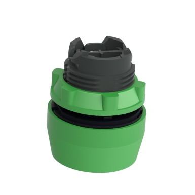 ZB5AP3S - Push button head, Harmony XB5, plastic, flush, green, 22mm, spring return, coloured boot, unmarked - Schneider Electric - Push button head, Harmony XB5, plastic, flush, green, 22mm, spring return, coloured boot, unmarked - Schneider Electric - 4