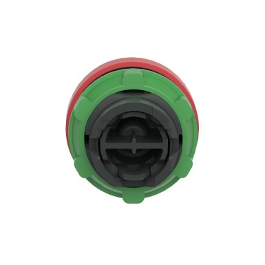 ZB5AP4S - Push button head, Harmony XB5, plastic, flush, red, 22mm, spring return, coloured boot, unmarked - Schneider Electric - Push button head, Harmony XB5, plastic, flush, red, 22mm, spring return, coloured boot, unmarked - Schneider Electric - 1