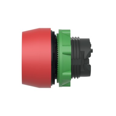 ZB5AP4S - Push button head, Harmony XB5, plastic, flush, red, 22mm, spring return, coloured boot, unmarked - Schneider Electric - Push button head, Harmony XB5, plastic, flush, red, 22mm, spring return, coloured boot, unmarked - Schneider Electric - 2