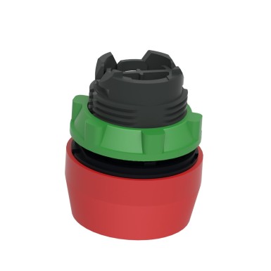 ZB5AP4S - Push button head, Harmony XB5, plastic, flush, red, 22mm, spring return, coloured boot, unmarked - Schneider Electric - Push button head, Harmony XB5, plastic, flush, red, 22mm, spring return, coloured boot, unmarked - Schneider Electric - 4