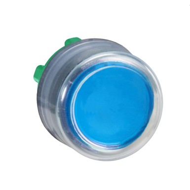 ZB5AP6 - Push button head, Harmony XB5, plastic, projecting, blue, 22mm, spring return, booted, unmarked - Schneider Electric - Push button head, Harmony XB5, plastic, projecting, blue, 22mm, spring return, booted, unmarked - Schneider Electric - 0