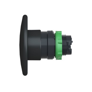 ZB5AR2 - Head for non illuminated pushbutton, Harmony XB5, plastic, black, mushroom 60mm, 22mm, spring return - Schneider Electric - Head for non illuminated pushbutton, Harmony XB5, plastic, black, mushroom 60mm, 22mm, spring return - Schneider Electric - 1