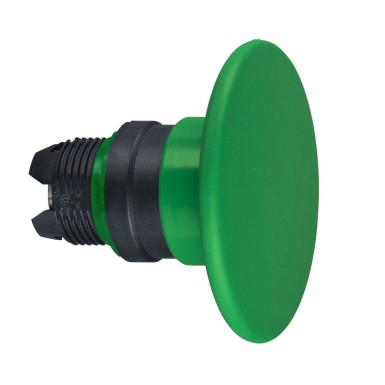 ZB5AR3 - Head for non illuminated push button, Harmony XB5, green mushroom 60mm, 22mm, spring return, unmarked - Schneider Electric - Head for non illuminated push button, Harmony XB5, green mushroom 60mm, 22mm, spring return, unmarked - Schneider Electric - 0