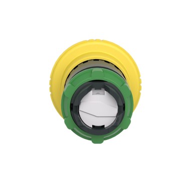 ZB5AS55 - Harmony XB5, Mushroom push button head ?40, plastic, yellow, ?22, latching turn realease - Schneider Electric - Harmony XB5, Mushroom push button head ?40, plastic, yellow, ?22, latching turn realease - Schneider Electric - 2