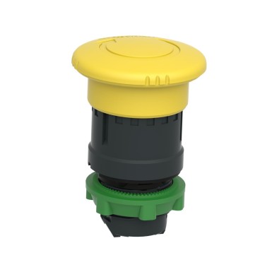 ZB5AS55 - Harmony XB5, Mushroom push button head ?40, plastic, yellow, ?22, latching turn realease - Schneider Electric - Harmony XB5, Mushroom push button head ?40, plastic, yellow, ?22, latching turn realease - Schneider Electric - 5