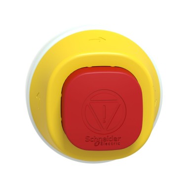 ZB5AS84W2B - Harmony XB5, Antimicrobial Illuminated emergency stop head, plastic, red, Ш22, trigger latching turn to release, red LED, 24 V AC/DC - Schneider Electric - Harmony XB5, Antimicrobial Illuminated emergency stop head, plastic, red, Ш22, trigger latching turn to release, red LED, 24 V AC/DC - Schneider Electric - 2