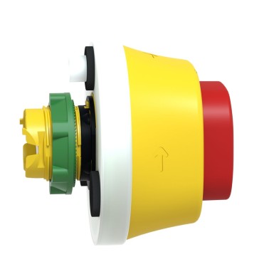 ZB5AS84W2B - Harmony XB5, Antimicrobial Illuminated emergency stop head, plastic, red, Ш22, trigger latching turn to release, red LED, 24 V AC/DC - Schneider Electric - Harmony XB5, Antimicrobial Illuminated emergency stop head, plastic, red, Ш22, trigger latching turn to release, red LED, 24 V AC/DC - Schneider Electric - 4