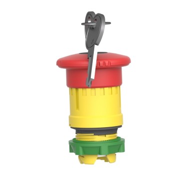 ZB5AS944 - Emergency stop head, Harmony XB5, switching off, plastic, red mushroom 40mm, 22mm, trigger latching key release - Schneider Electric - Emergency stop head, Harmony XB5, switching off, plastic, red mushroom 40mm, 22mm, trigger latching key release - Schneider Electric - 3