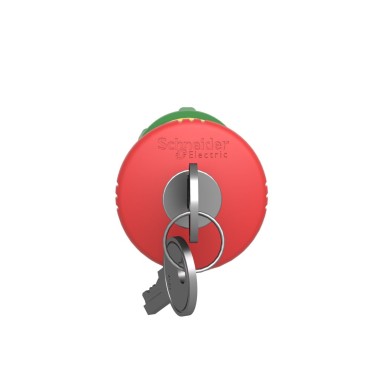 ZB5AS944 - Emergency stop head, Harmony XB5, switching off, plastic, red mushroom 40mm, 22mm, trigger latching key release - Schneider Electric - Emergency stop head, Harmony XB5, switching off, plastic, red mushroom 40mm, 22mm, trigger latching key release - Schneider Electric - 1