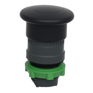 ZB5AT2 - Head for non illuminated pushbutton, Harmony XB5, plastic, black, mushroom 40mm, 22mm, latching push pull - Schneider Electric - Head for non illuminated pushbutton, Harmony XB5, plastic, black, mushroom 40mm, 22mm, latching push pull - Schneider Electric - 3