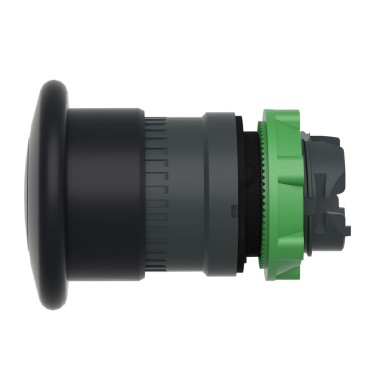 ZB5AT2 - Head for non illuminated pushbutton, Harmony XB5, plastic, black, mushroom 40mm, 22mm, latching push pull - Schneider Electric - Head for non illuminated pushbutton, Harmony XB5, plastic, black, mushroom 40mm, 22mm, latching push pull - Schneider Electric - 5