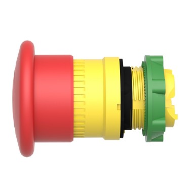 ZB5AT84 - Emergency stop head, Harmony XB5, switching off, plastic, red, mushroom 40mm, 22mm, trigger latching push pull - Schneider Electric - Emergency stop head, Harmony XB5, switching off, plastic, red, mushroom 40mm, 22mm, trigger latching push pull - Schneider Electric - 4