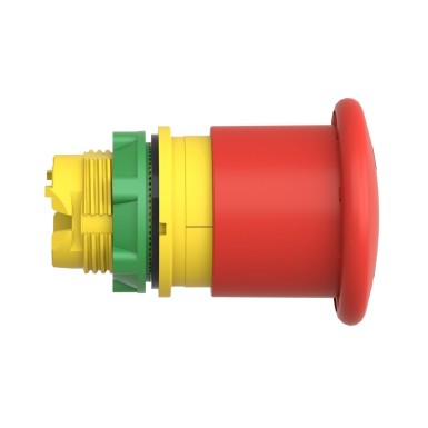 ZB5AT8643M - Harmony XB5, Illuminated emergency stop switching off head, plastic, red mushroom Ш40, Ш22, trigger latching push-pull, with state indicator - Schneider Electric - Harmony XB5, Illuminated emergency stop switching off head, plastic, red mushroom Ш40, Ш22, trigger latching push-pull, with state indicator - Schneider Electric - 3