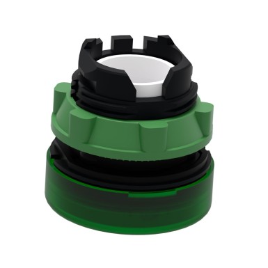 ZB5AV033E - Head for pilot light, Harmony XB5, plastic, green, 22mm, universal LED, plain lens, for insertion of legend - Schneider Electric - Head for pilot light, Harmony XB5, plastic, green, 22mm, universal LED, plain lens, for insertion of legend - Schneider Electric - 2