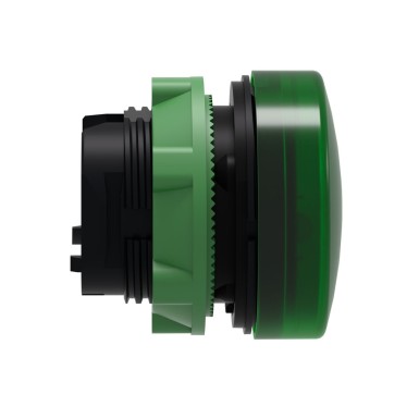 ZB5AV033E - Head for pilot light, Harmony XB5, plastic, green, 22mm, universal LED, plain lens, for insertion of legend - Schneider Electric - Head for pilot light, Harmony XB5, plastic, green, 22mm, universal LED, plain lens, for insertion of legend - Schneider Electric - 3