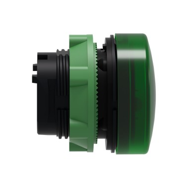 ZB5AV033S - Head for pilot light, Harmony XB5, green ?22 mm grooved lens integral led - Schneider Electric - Head for pilot light, Harmony XB5, green ?22 mm grooved lens integral led - Schneider Electric - 3