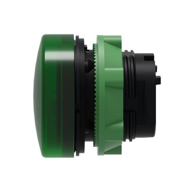 ZB5AV033S - Head for pilot light, Harmony XB5, green ?22 mm grooved lens integral led - Schneider Electric - Head for pilot light, Harmony XB5, green ?22 mm grooved lens integral led - Schneider Electric - 4