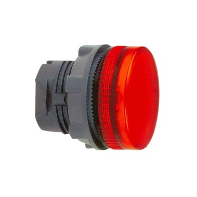 ZB5AV043S - Head for pilot light, Harmony XB5, red ?22 mm grooved lens integral led - Schneider Electric - Head for pilot light, Harmony XB5, red ?22 mm grooved lens integral led - Schneider Electric - 0