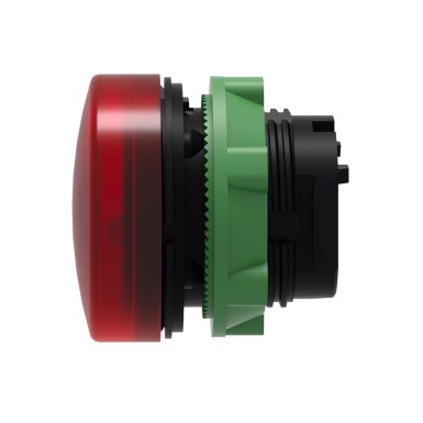 ZB5AV043S - Head for pilot light, Harmony XB5, red ?22 mm grooved lens integral led - Schneider Electric - Head for pilot light, Harmony XB5, red ?22 mm grooved lens integral led - Schneider Electric - 1