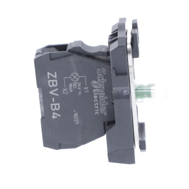 ZB5AVB6 - Harmony XB5, Light block with body/fixing collar, plastic, blue, integral LED, 24 V AC/DC - Schneider Electric - Harmony XB5, Light block with body/fixing collar, plastic, blue, integral LED, 24 V AC/DC - Schneider Electric - 2