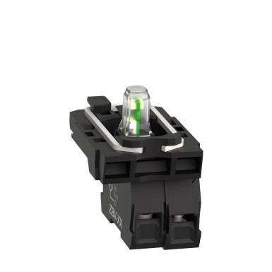 ZB5AW0B12 - Complete body/contact assembly and light block, Harmony XB5, XB4, with body/fixing collar, universal LED, 24V 1NC - Schneider Electric - Complete body/contact assembly and light block, Harmony XB5, XB4, with body/fixing collar, universal LED, 24V 1NC - Schneider Electric - 3