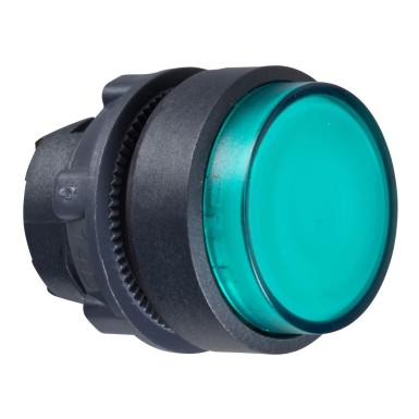 ZB5AW133 - Head for illuminated push button, Harmony XB5, XB4, green projecting pushbutton ?22 mm spring return - Schneider Electric - Head for illuminated push button, Harmony XB5, XB4, green projecting pushbutton ?22 mm spring return - Schneider Electric - 0