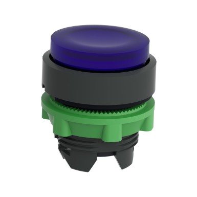 ZB5AW163 - Head for illuminated push button, Harmony XB5, XB4, blue projecting pushbutton ?22 mm spring return - Schneider Electric - Head for illuminated push button, Harmony XB5, XB4, blue projecting pushbutton ?22 mm spring return - Schneider Electric - 4