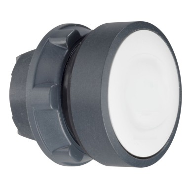 ZB5AW31 - Illuminated push button head, Harmony XB5, plastic, flush, white, 22mm, spring return, plain lens for BA9s bulb - Schneider Electric - Illuminated push button head, Harmony XB5, plastic, flush, white, 22mm, spring return, plain lens for BA9s bulb - Schneider Electric - 0