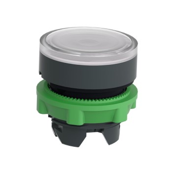 ZB5AW313 - Head for illuminated push button, Harmony XB5, plastic, white flush, 22mm, universal LED, spring return, plain lens - Schneider Electric - Head for illuminated push button, Harmony XB5, plastic, white flush, 22mm, universal LED, spring return, plain lens - Schneider Electric - 3