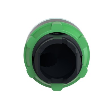 ZB5AW33 - Illuminated push button head, Harmony XB5, plastic, flush, green, 22mm, spring return, plain lens for BA9s bulb - Schneider Electric - Illuminated push button head, Harmony XB5, plastic, flush, green, 22mm, spring return, plain lens for BA9s bulb - Schneider Electric - 1