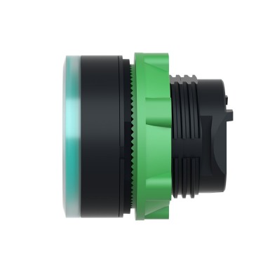 ZB5AW33 - Illuminated push button head, Harmony XB5, plastic, flush, green, 22mm, spring return, plain lens for BA9s bulb - Schneider Electric - Illuminated push button head, Harmony XB5, plastic, flush, green, 22mm, spring return, plain lens for BA9s bulb - Schneider Electric - 2