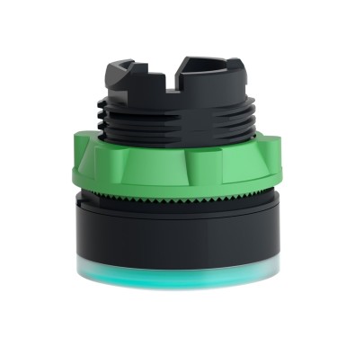 ZB5AW33 - Illuminated push button head, Harmony XB5, plastic, flush, green, 22mm, spring return, plain lens for BA9s bulb - Schneider Electric - Illuminated push button head, Harmony XB5, plastic, flush, green, 22mm, spring return, plain lens for BA9s bulb - Schneider Electric - 6