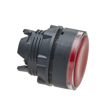 ZB5AW343 - Head for illuminated push button, Harmony XB5, plastic, red flush, 22mm, universal LED, spring return, plain lens - Schneider Electric - Head for illuminated push button, Harmony XB5, plastic, red flush, 22mm, universal LED, spring return, plain lens - Schneider Electric - 0