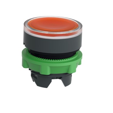 ZB5AW353 - Head for illuminated push button, Harmony XB5, plastic, orange flush, 22mm, universal LED, spring return, plain lens - Schneider Electric - Head for illuminated push button, Harmony XB5, plastic, orange flush, 22mm, universal LED, spring return, plain lens - Schneider Electric - 1