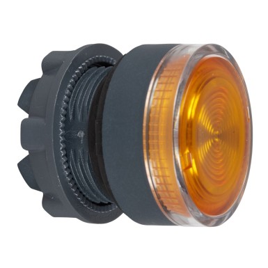 ZB5AW353S - Head for illuminated push button, Harmony XB5, plastic, orange flush, 22mm, universal LED, spring return, grooved lens - Schneider Electric - Head for illuminated push button, Harmony XB5, plastic, orange flush, 22mm, universal LED, spring return, grooved lens - Schneider Electric - 0