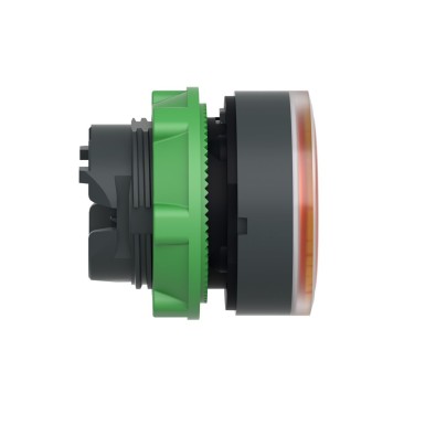 ZB5AW353S - Head for illuminated push button, Harmony XB5, plastic, orange flush, 22mm, universal LED, spring return, grooved lens - Schneider Electric - Head for illuminated push button, Harmony XB5, plastic, orange flush, 22mm, universal LED, spring return, grooved lens - Schneider Electric - 1