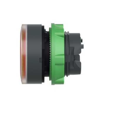 ZB5AW353S - Head for illuminated push button, Harmony XB5, plastic, orange flush, 22mm, universal LED, spring return, grooved lens - Schneider Electric - Head for illuminated push button, Harmony XB5, plastic, orange flush, 22mm, universal LED, spring return, grooved lens - Schneider Electric - 2