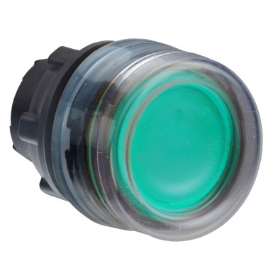 ZB5AW533 - Head for illuminated push button, Harmony XB5, plastic, green flush, 22mm, universal LED, plain lens, clear boot - Schneider Electric - Head for illuminated push button, Harmony XB5, plastic, green flush, 22mm, universal LED, plain lens, clear boot - Schneider Electric - 0