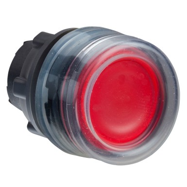 ZB5AW543 - Head for illuminated push button, Harmony XB5, red flush, 22mm, universal LED, spring return, clear boot, unmarked - Schneider Electric - Head for illuminated push button, Harmony XB5, red flush, 22mm, universal LED, spring return, clear boot, unmarked - Schneider Electric - 0