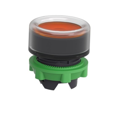 ZB5AW553 - Head for illuminated push button, Harmony XB5, orange flush, 22mm, universal LED, spring return, clear boot, unmarked - Schneider Electric - Head for illuminated push button, Harmony XB5, orange flush, 22mm, universal LED, spring return, clear boot, unmarked - Schneider Electric - 5