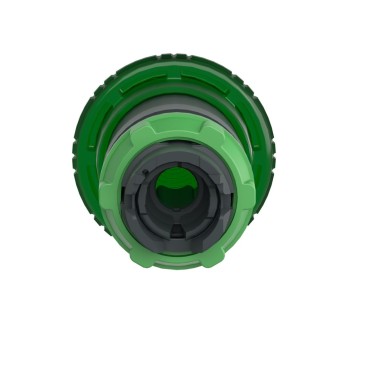 ZB5AW733 - Head for illuminated push button, Harmony XB5, plastic, green mushroom 40mm, 22mm, latching turn to release, clear boot - Schneider Electric - Head for illuminated push button, Harmony XB5, plastic, green mushroom 40mm, 22mm, latching turn to release, clear boot - Schneider Electric - 3