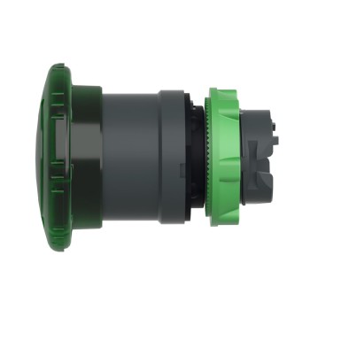 ZB5AW733 - Head for illuminated push button, Harmony XB5, plastic, green mushroom 40mm, 22mm, latching turn to release, clear boot - Schneider Electric - Head for illuminated push button, Harmony XB5, plastic, green mushroom 40mm, 22mm, latching turn to release, clear boot - Schneider Electric - 4