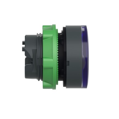 ZB5AW963 - Head for illuminated push button, Harmony XB5, plastic, blue flush, 22mm, universal LED, spring return, illuminated ring - Schneider Electric - Head for illuminated push button, Harmony XB5, plastic, blue flush, 22mm, universal LED, spring return, illuminated ring - Schneider Electric - 6