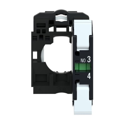 ZB5AZ1015 - Harmony XB5, Single contact block with body/fixing collar, plastic, spring clamp terminal, 1 NO - Schneider Electric - Harmony XB5, Single contact block with body/fixing collar, plastic, spring clamp terminal, 1 NO - Schneider Electric - 2