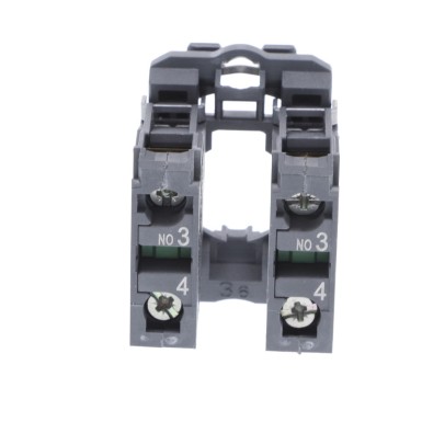 ZB5AZ103 - Single contact block with body fixing collar, Harmony XB5, plastic, screw clamp terminal, 2NO - Schneider Electric - Single contact block with body fixing collar, Harmony XB5, plastic, screw clamp terminal, 2NO - Schneider Electric - 4