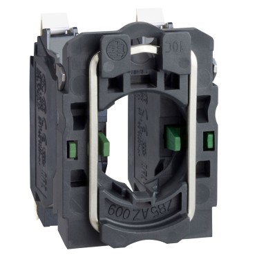 ZB5AZ1035 - Harmony XB5, Single contact block with body/fixing collar, plastic, spring clamp terminal, 2 NO - Schneider Electric - Harmony XB5, Single contact block with body/fixing collar, plastic, spring clamp terminal, 2 NO - Schneider Electric - 0