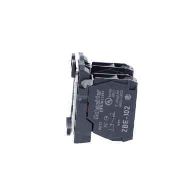 ZB5AZ104 - Single contact block with body fixing collar, Harmony XB5, plastic, screw clamp terminal, 2NC - Schneider Electric - Single contact block with body fixing collar, Harmony XB5, plastic, screw clamp terminal, 2NC - Schneider Electric - 3